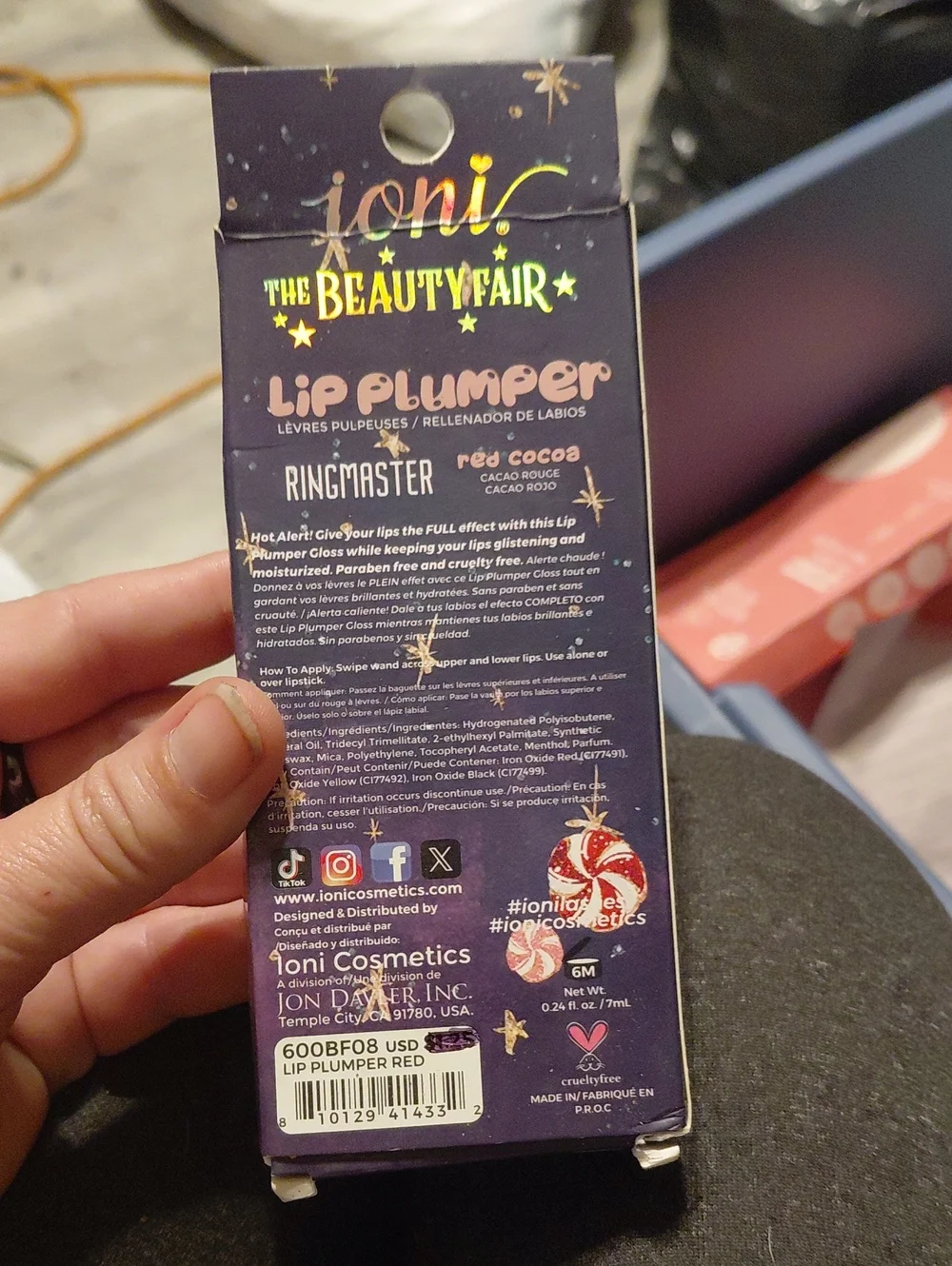 5/$10 Red Cocoa High-Shine Lip Plumping Gloss